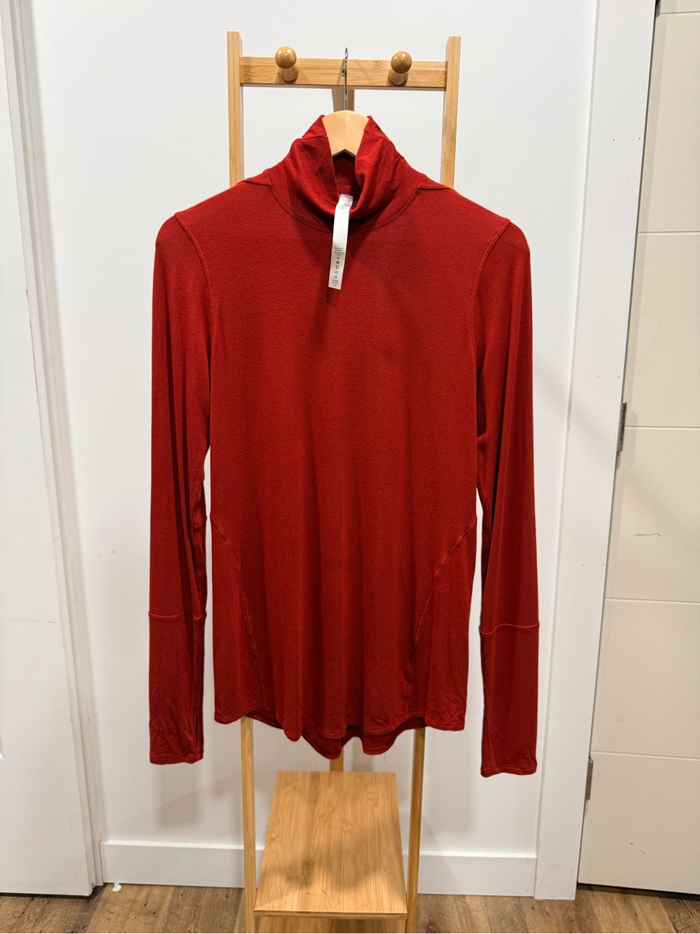 lululemon athletica Red Long-Sleeve Turtleneck Top